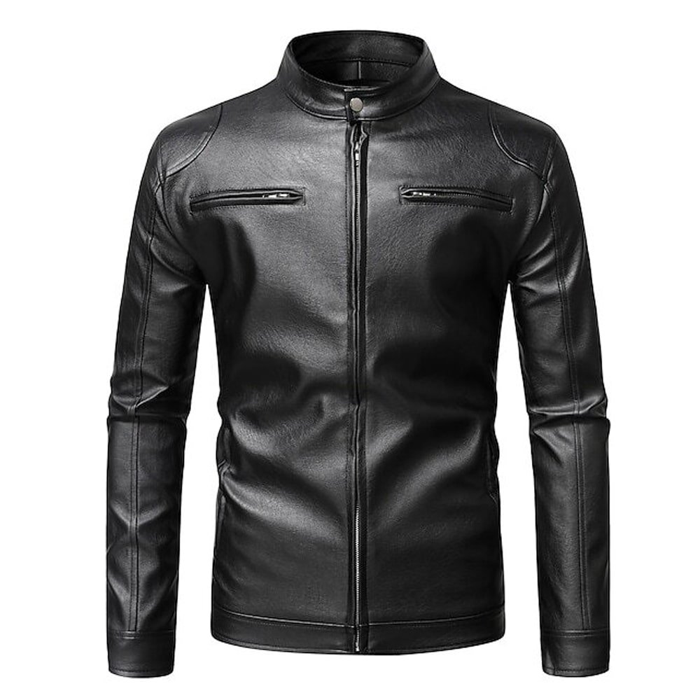 Black Leather Jacket Men