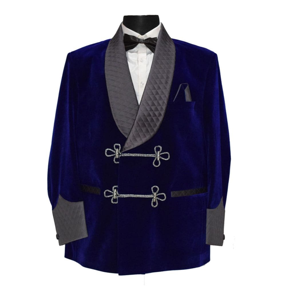 Blue Smoking Jacket