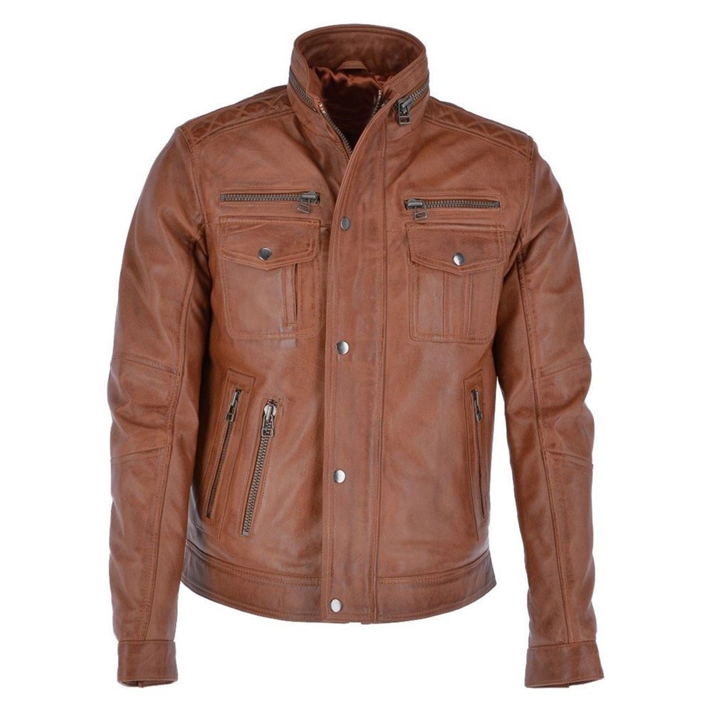 Brown Biker Jacket