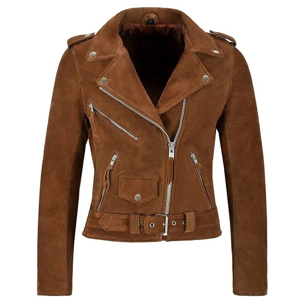 Brown Suede Jacket Women