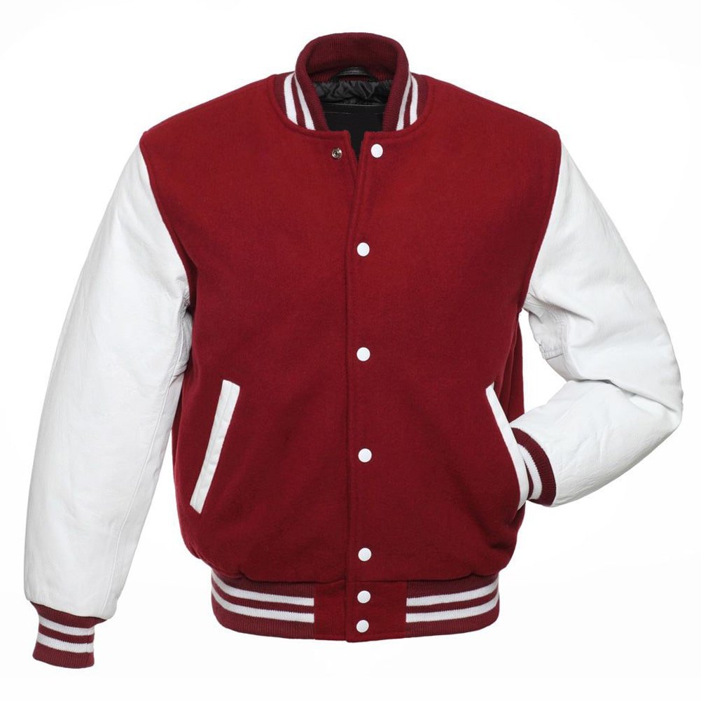 Burgundy Letterman Jacket