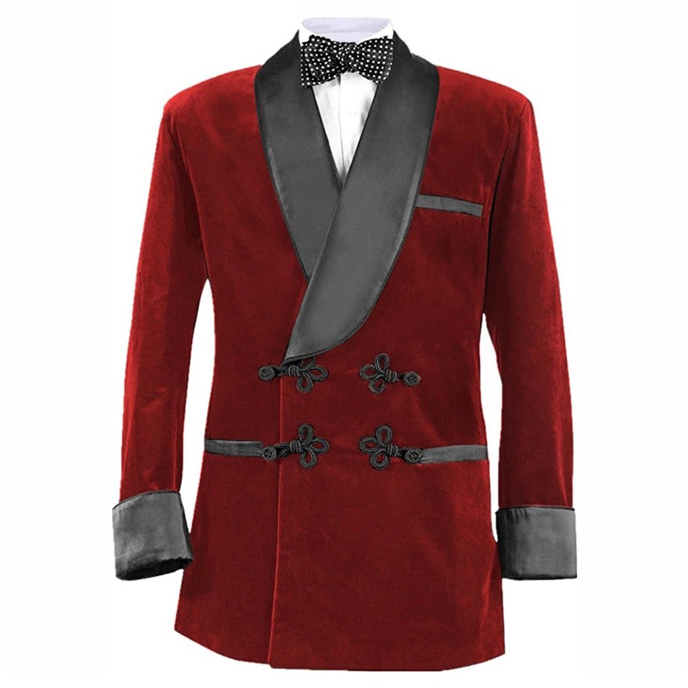 Burgundy Smoking Jacket