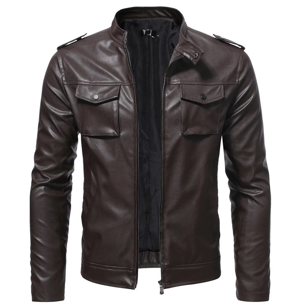 Dark Brown Leather Jacket