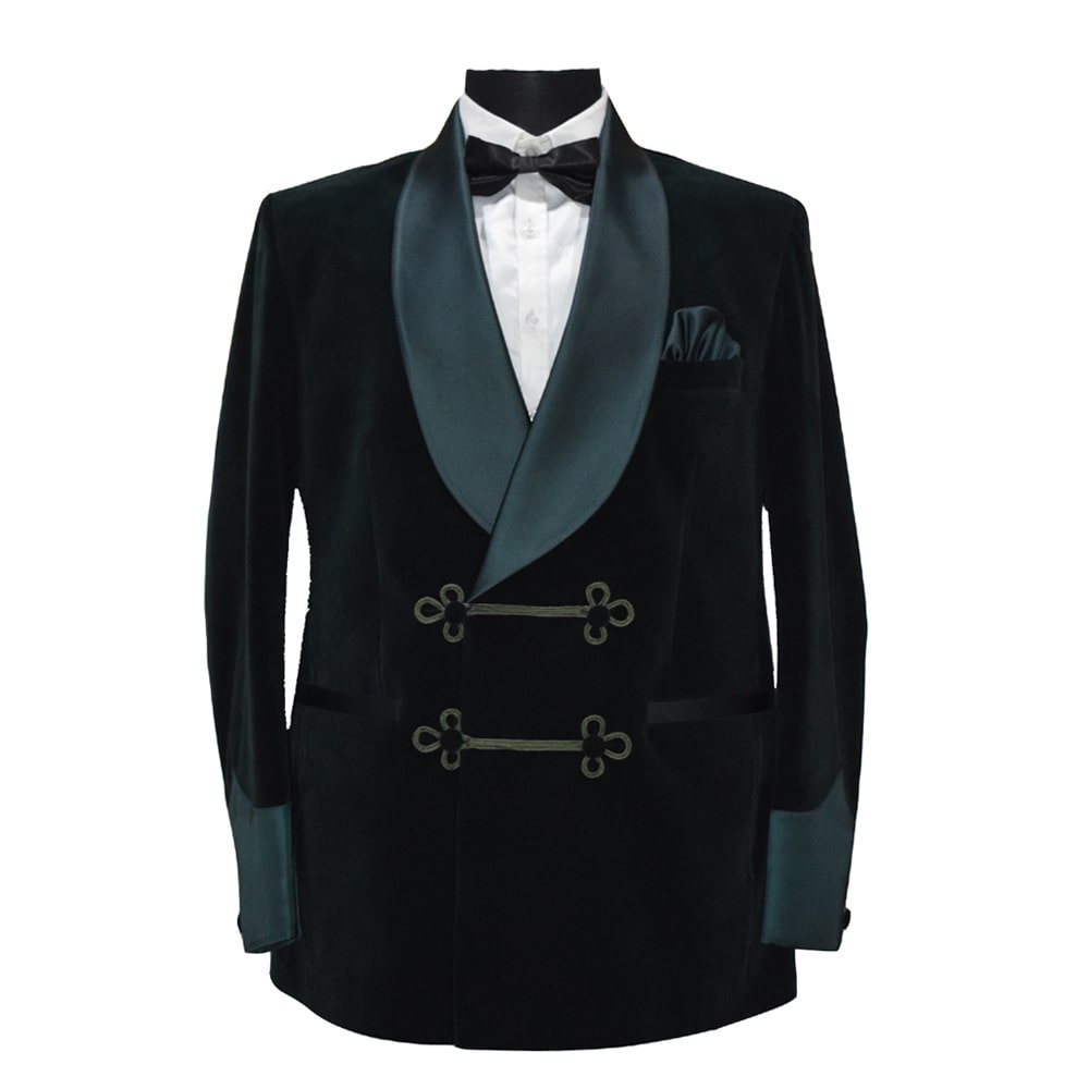 Dark Green Smoking Jacket