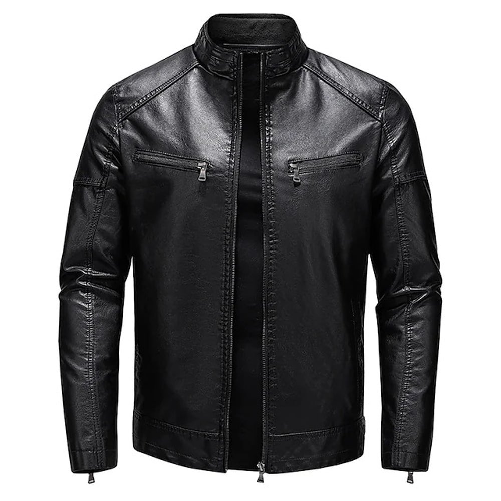 Genuine Leather Jacket Men