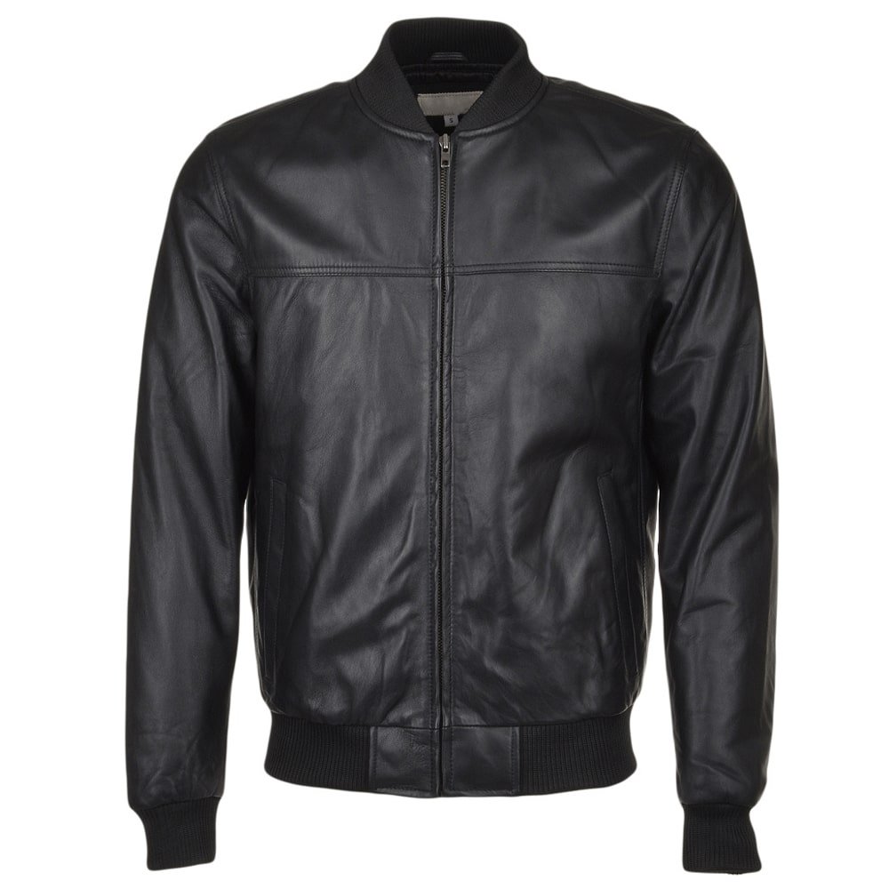 Leather Bomber Jacket
