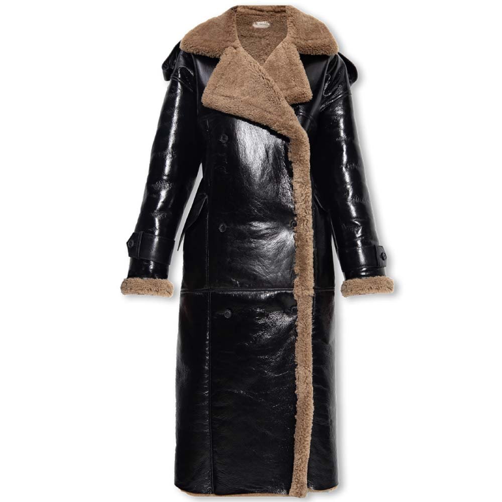 Leather Shearling Jacket Women