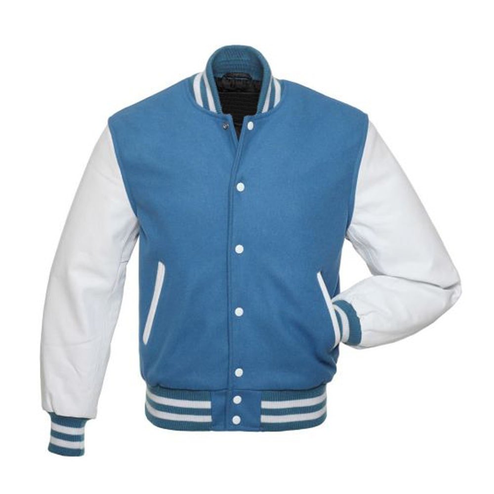 Light Blue Baseball Jacket