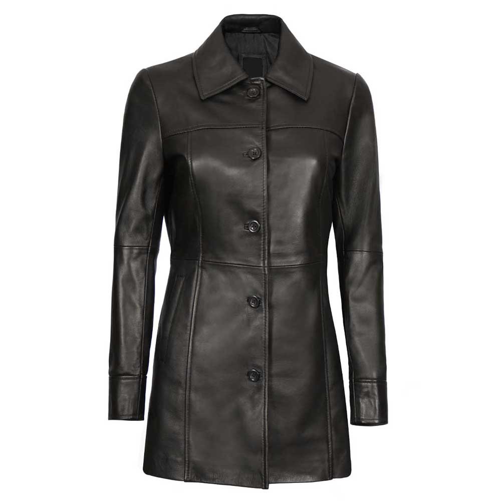 Long Leather Jacket Women
