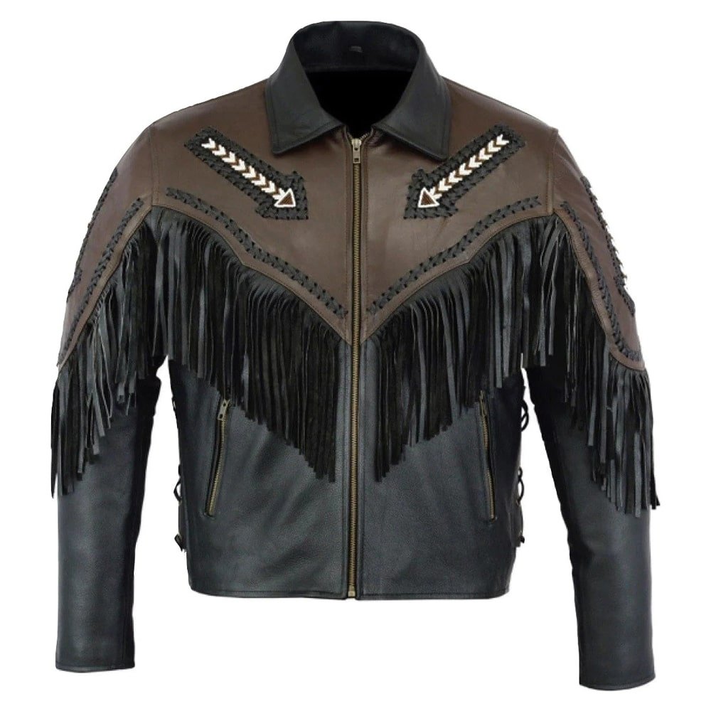 Mens Black Western Jacket