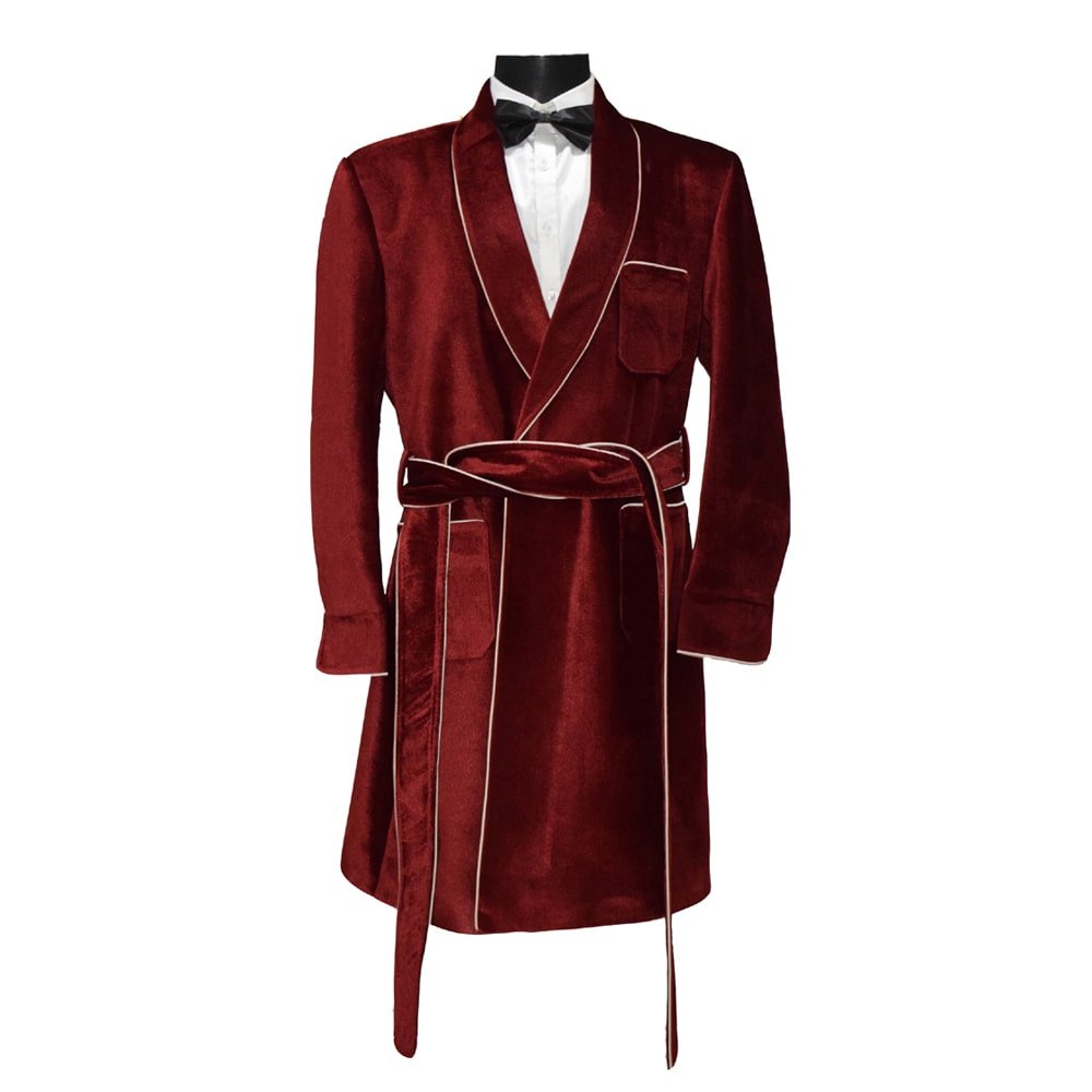 Mens Silk Smoking Jacket