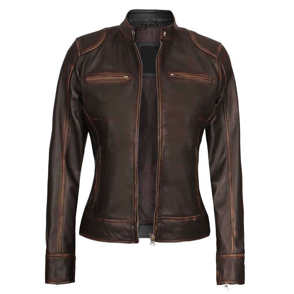 Moto Leather Jacket Women