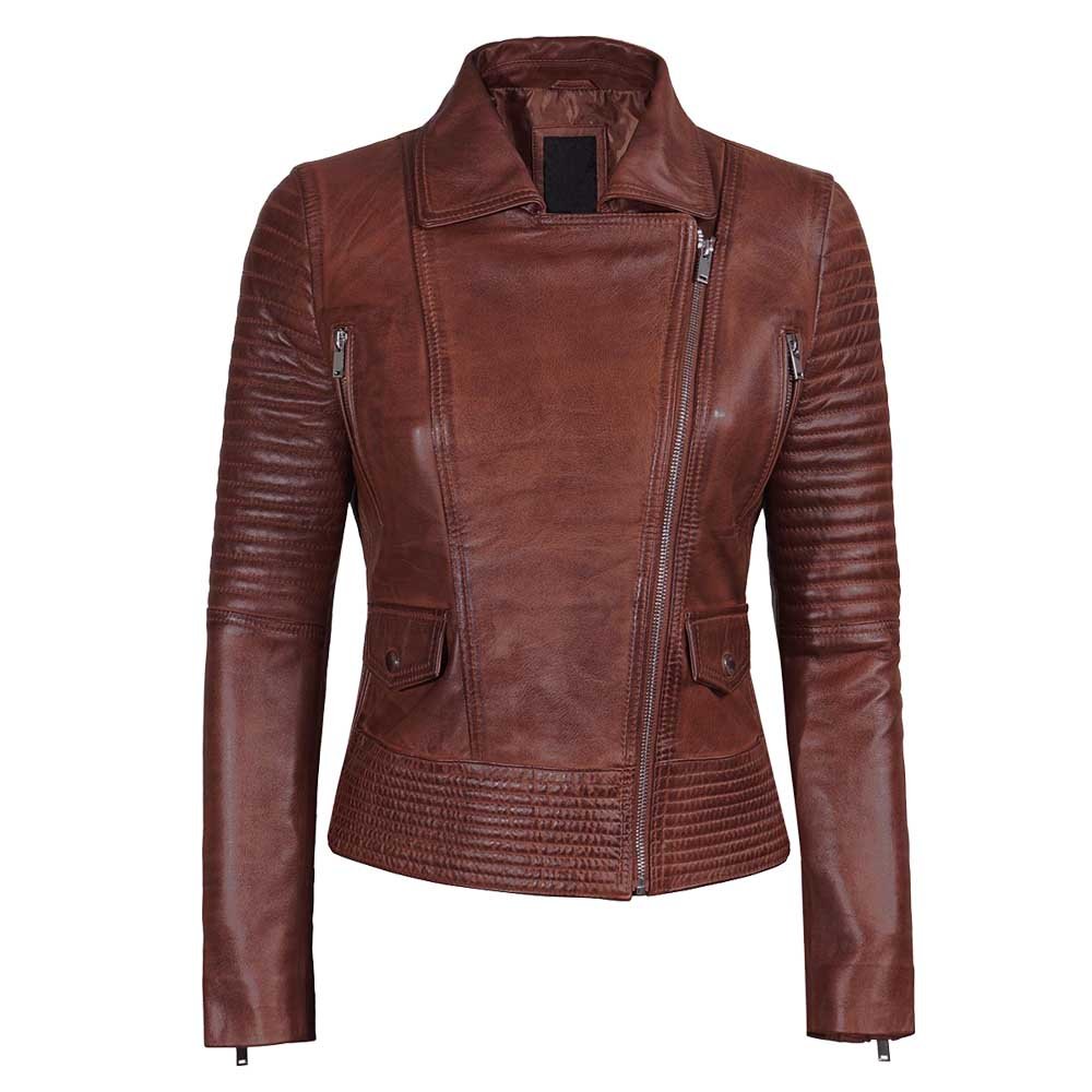 Motorcycle Leather Jacket Women
