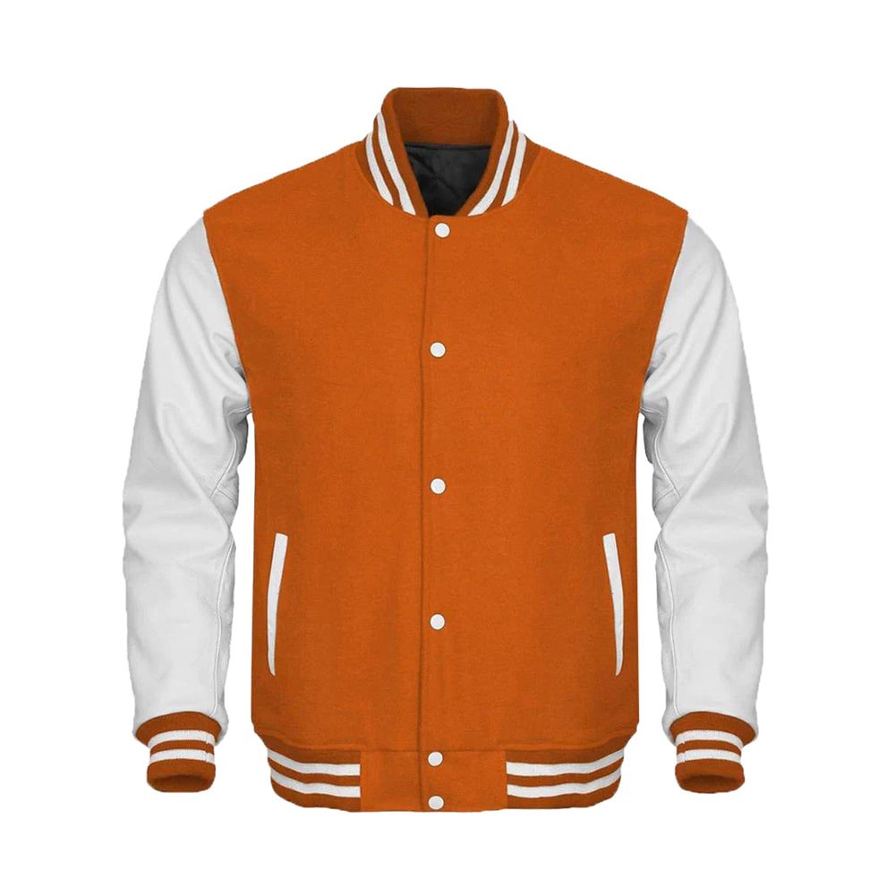 Orange kids Varsity Jacket