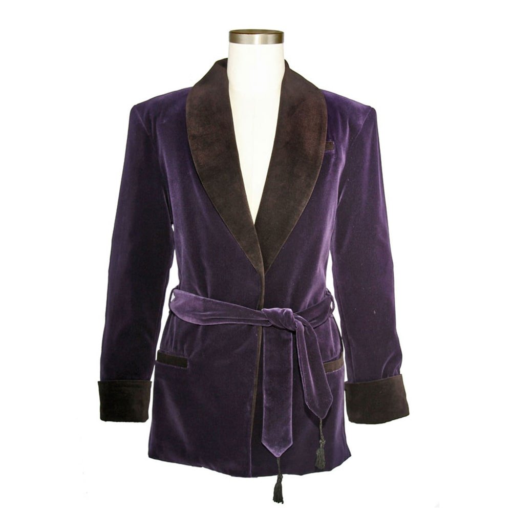 Purple Velvet Jacket Women's