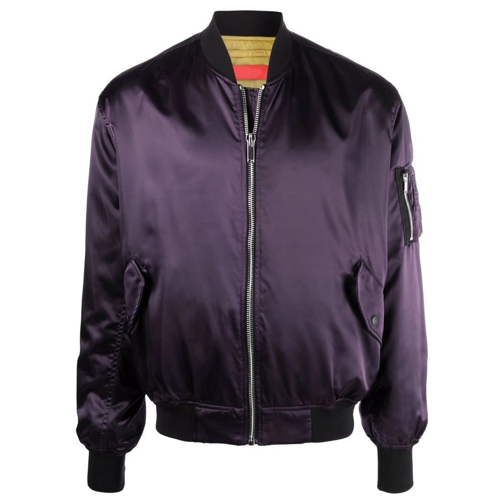 Satin Bomber Jacket Women
