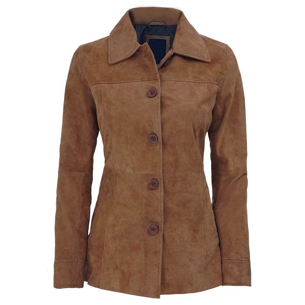 Suede Jacket With Collar