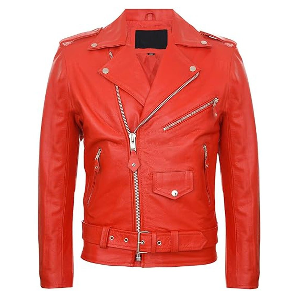 Vintage Leather Biker Jacket