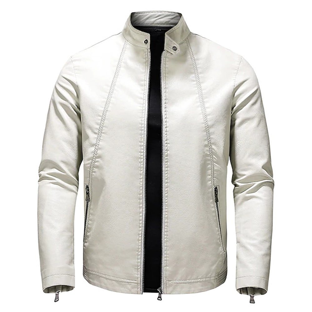 White Leather Jacket