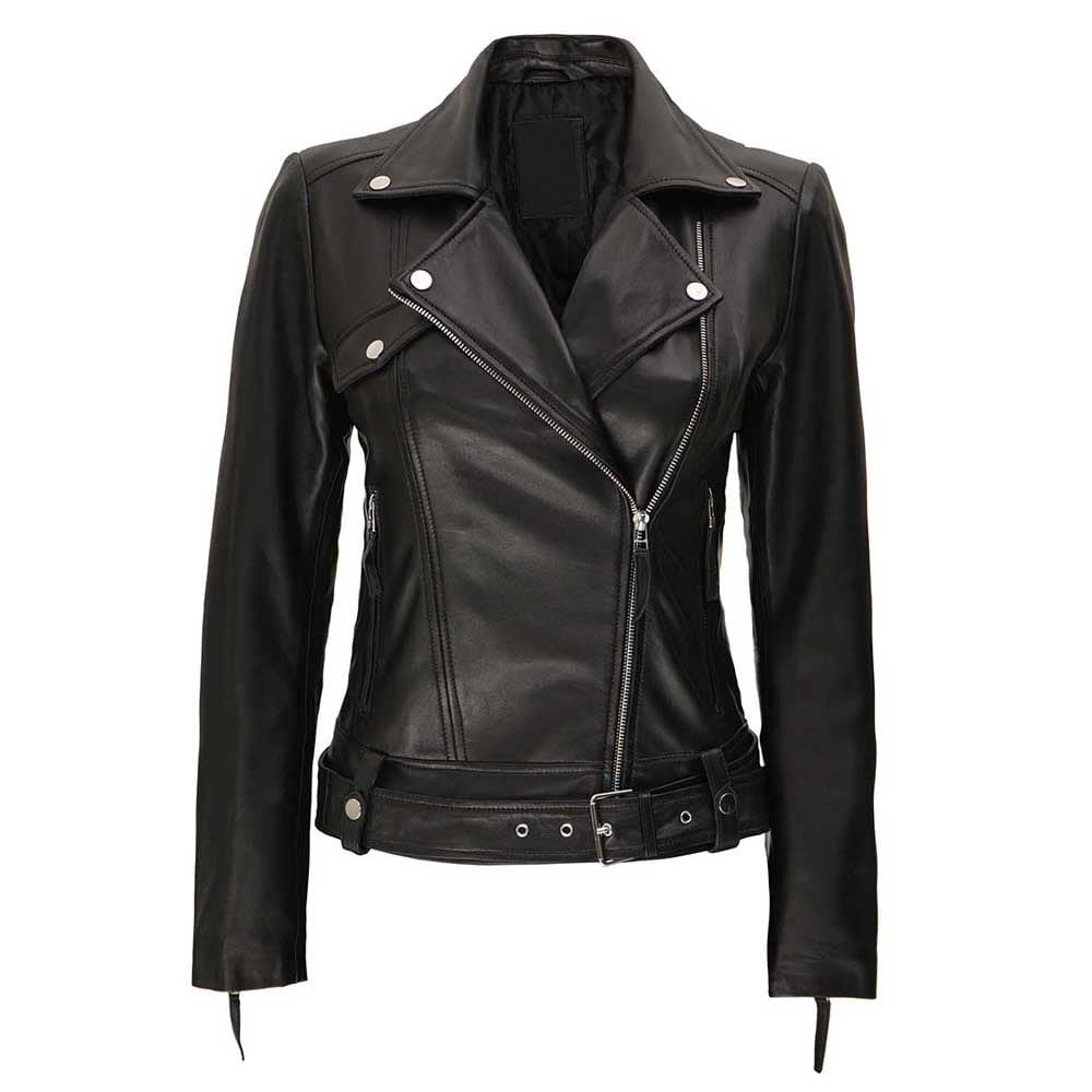 Women Leather Biker Jacket