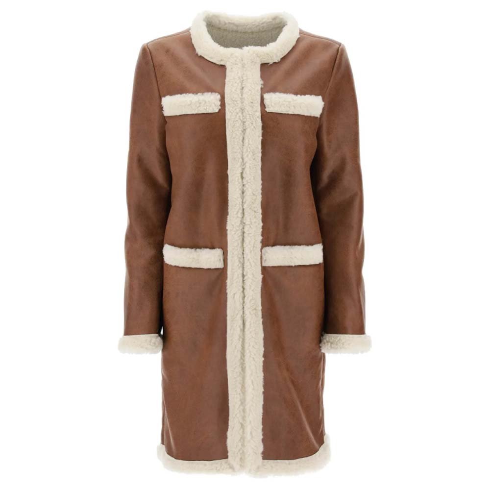 Women's Brown Shearling Jacket