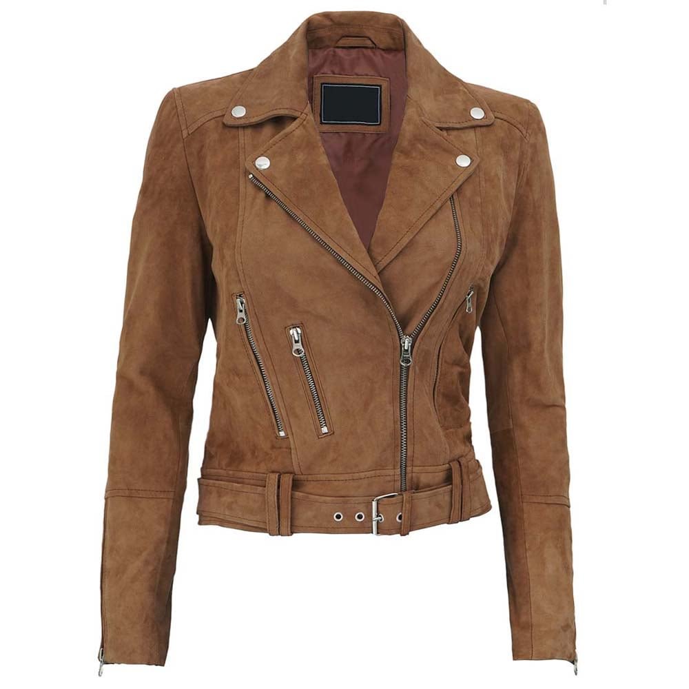 Women's Suede Moto Jacket