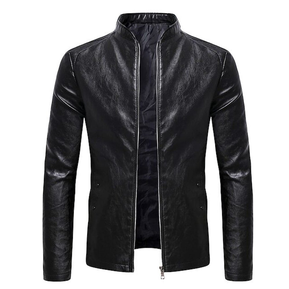 Zipper Leather Jacket